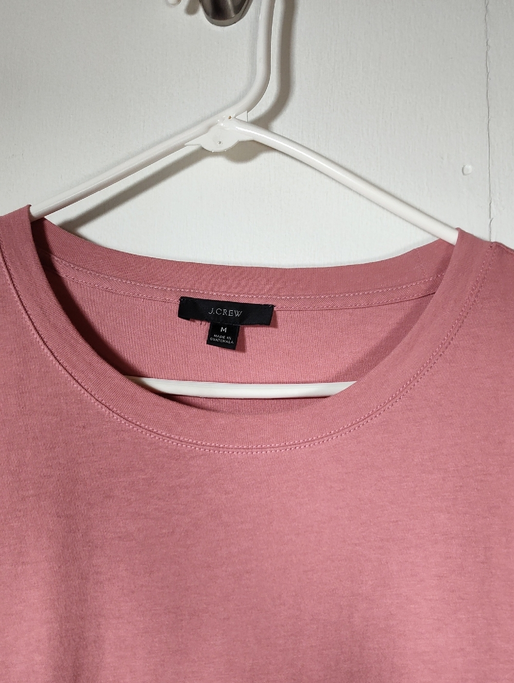 J. Crew Tiered dress in broken-in jersey pink babydoll mini M - Picture 4 of 10
